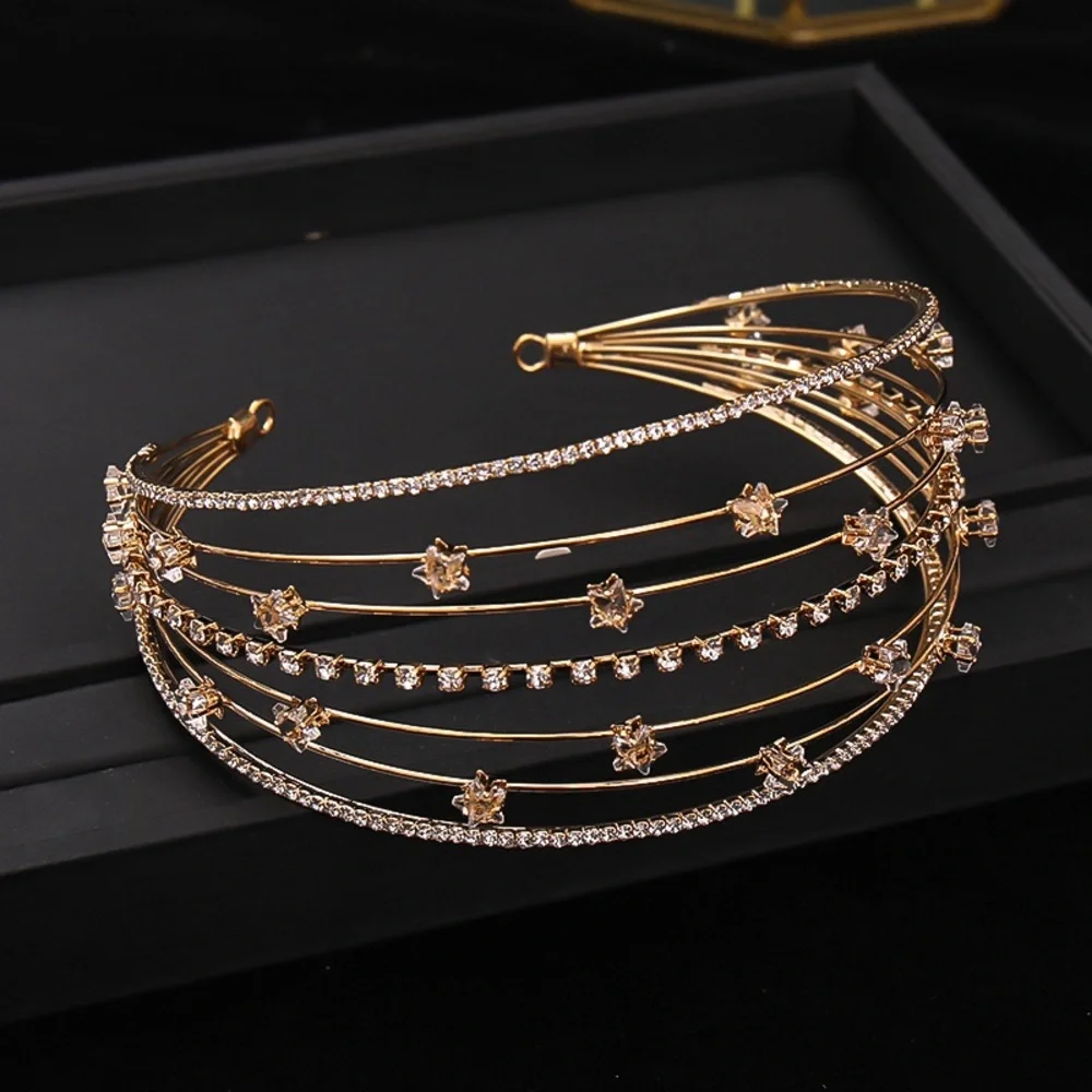 Elegant Gold Floral Headband